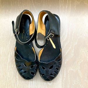 Re-mix black sandals